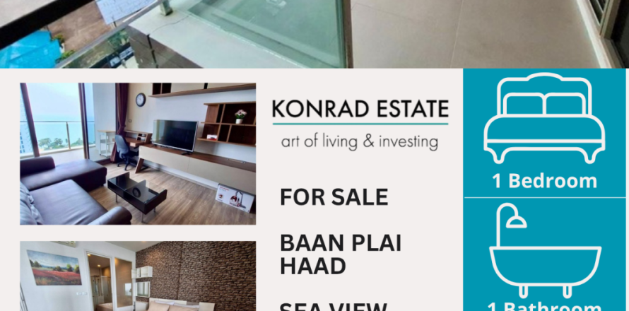 Condo in Pattaya, Thailand, 1 bedroom  № 150471