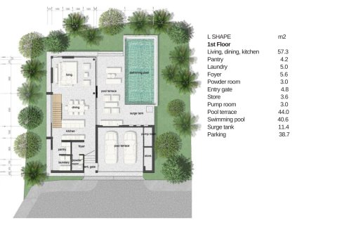 Вилла в Банг Тао, Таиланд с 4 комнатами № 152575 - фото 14