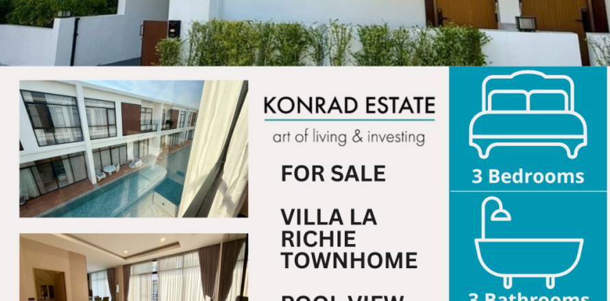 Townhouse à Pattaya, Thaïlande 3 chambres № 159967