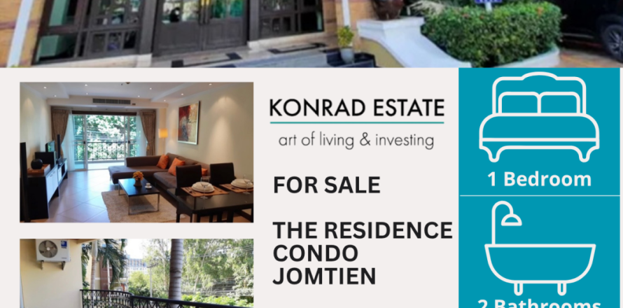 Condo à Pattaya, Thaïlande, 1 chambre № 150390