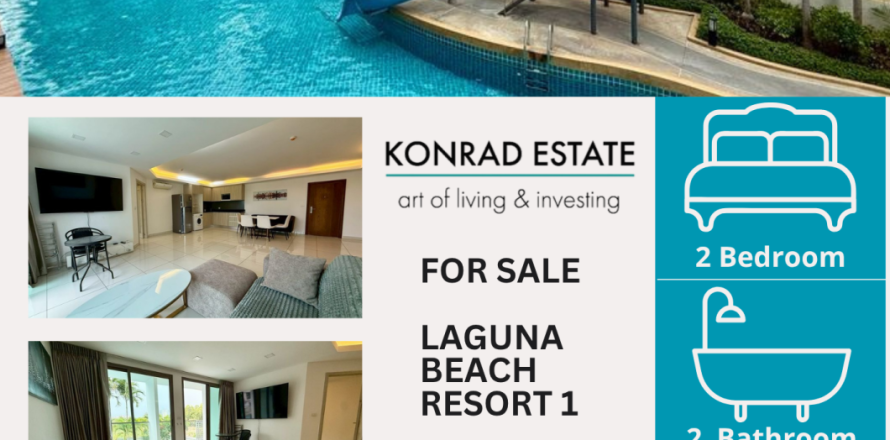 Condo à Pattaya, Thaïlande, 2 chambres № 198767