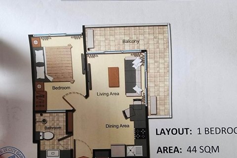 Недвижимость в Паттайе, Таиланд 46м2  № 174013 - фото 2