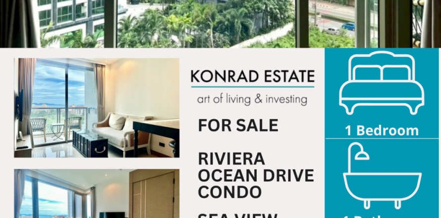 Condo in Pattaya, Thailand, 1 bedroom  № 146377