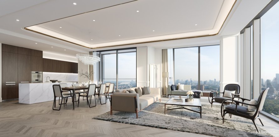 Кондоминиум с 3 комнатами в Патхум Ване, Бангкок, Таиланд № 163928