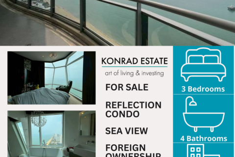 Condo in Pattaya, Thailand, 3 bedrooms № 158843