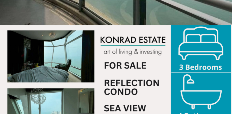 Condo in Pattaya, Thailand, 3 bedrooms № 158843