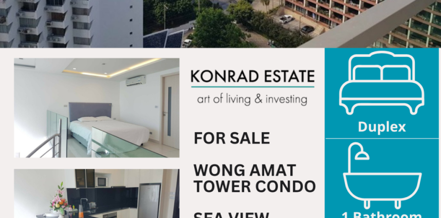 Condo à Pattaya, Thaïlande, 1 chambre  № 150911