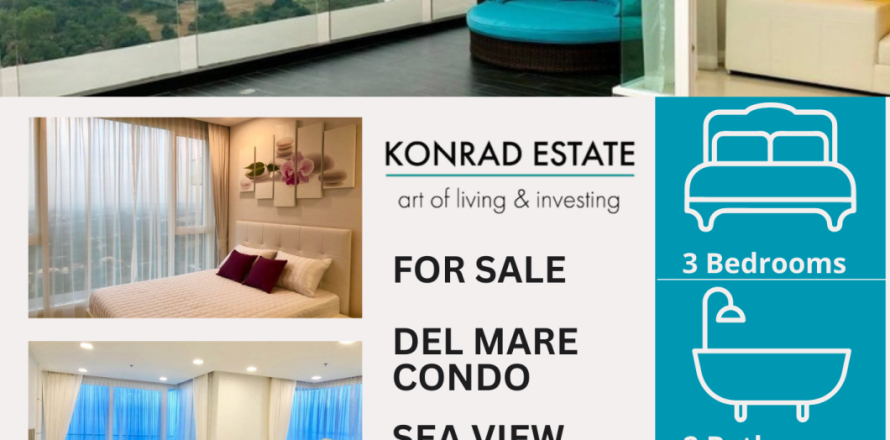 Кондоминиум с 3 спальнями в Паттайе, Таиланд № 152577