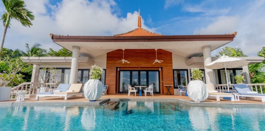 Вилла на Пляже Найтон, Таиланд с 4 комнатами  № 153705