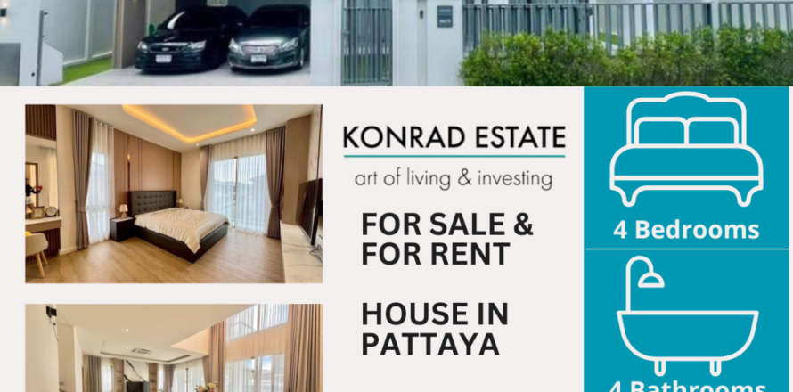 House in Pattaya, Thailand 4 bedrooms № 146367