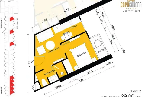 Apartment in Pattaya, Thailand 1 bedroom № 155529 - photo 17