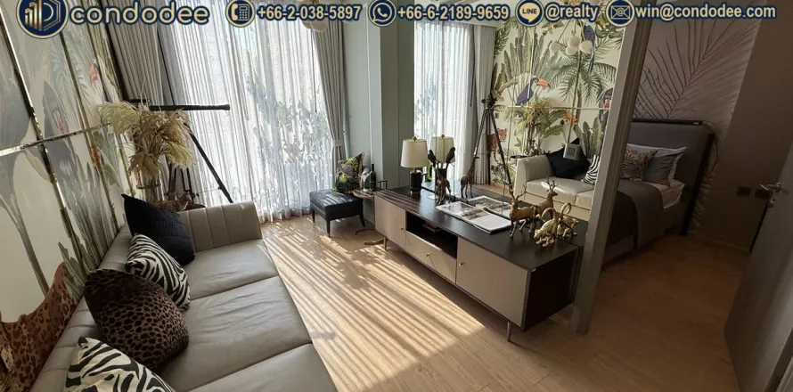 คอนโดมิเนียมในวัฒนา, กรุงเทพฯ, ประเทศไทย, 1 ห้องนอน № 201349