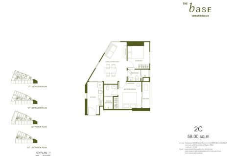 Кондоминиум с 2 спальнями в Хуай Кванге, Бангкок, Таиланд № 135238 - фото 8