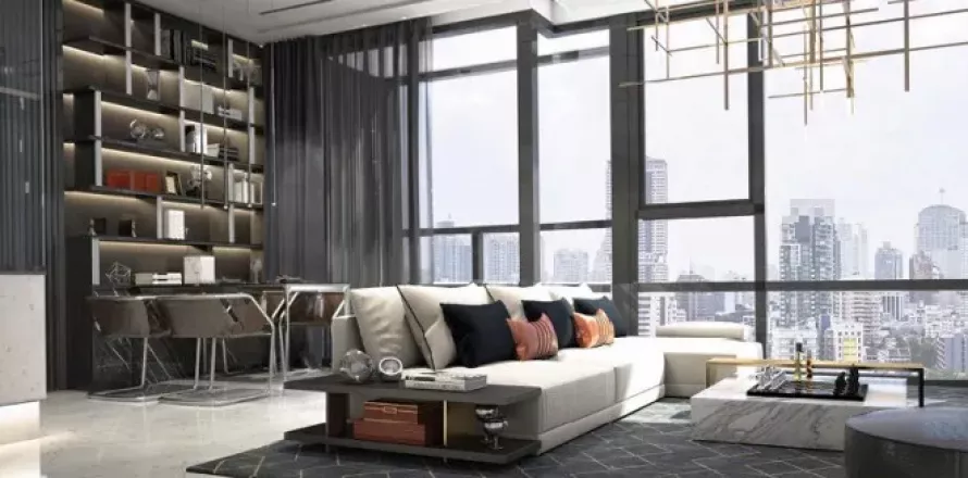 Кондоминиум с 2 спальнями в Ваттхане, Бангкок, Таиланд № 140304