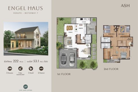 วิลล่าในพัทยา, ประเทศไทย 3 ห้องนอน № 203483 - รูปถ่าย 3