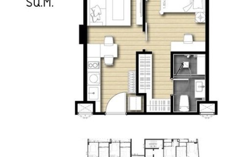 Студия в кондо в Пхая Тая, Бангкок, Таиланд № 148141 - фото 13