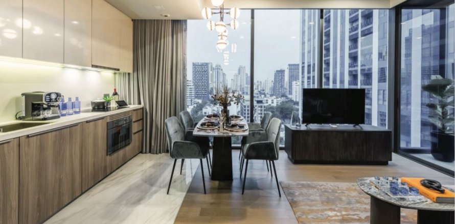 Condo à Khlong Toei, Bangkok, Thaïlande, 2 chambres  № 133833