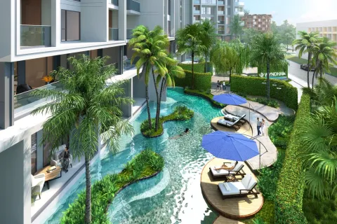 Condo sur Naithon Beach, Thaïlande, 2 chambres  № 157337