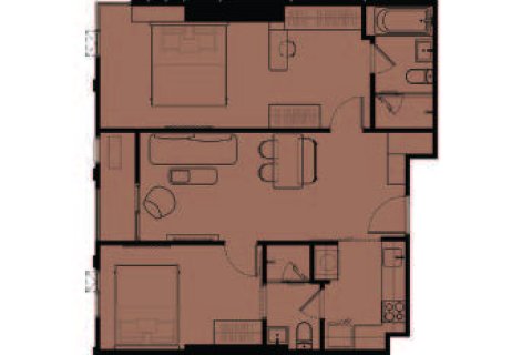 Condo à Bangkok, Thaïlande, 2 chambres  № 165513 - photo 11