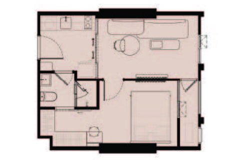 Condo à Bangkok, Thaïlande, 1 chambre № 165514 - photo 9