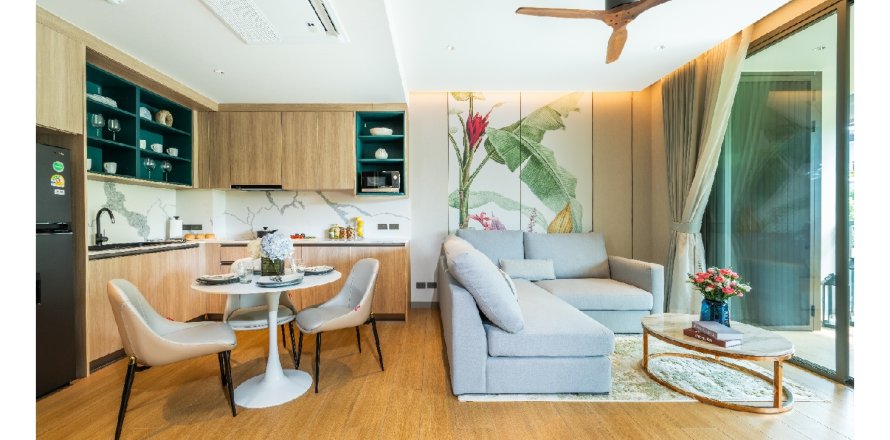 Кондоминиум с 1 спальней в Банг Тао, Таиланд № 170212