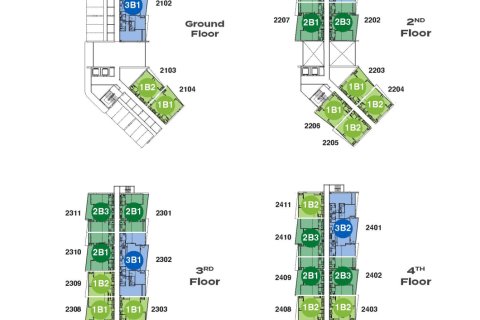 Кондоминиум с 2 спальнями в Банг Тао, Таиланд № 170211 - фото 16