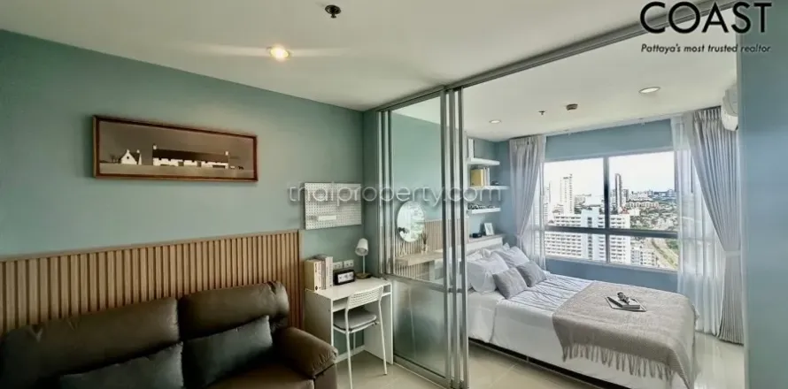 Estudio en el condominio en Jomtien Beach, Pattaya, Tailandia № 213399