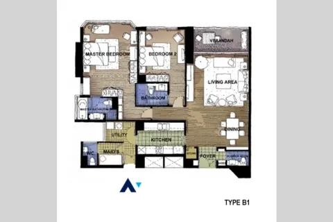 Eigentumswohnung in Pathum Wan, Bangkok, Thailand, 4 Schlafzimmer № 215068 - Foto 20