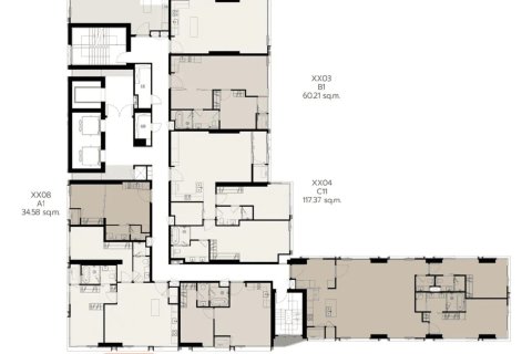 Condo in Bang Rak, Bangkok, Thailand, 2 bedrooms  № 169046