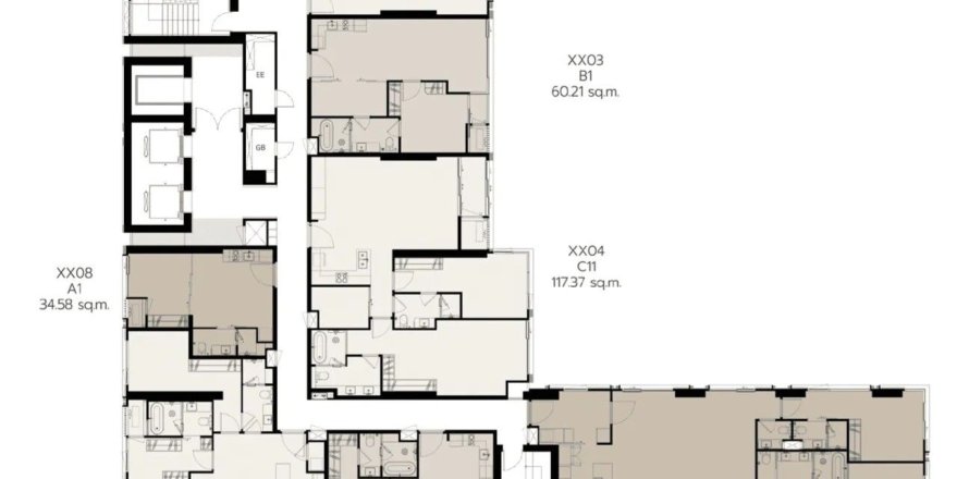 Condo in Bang Rak, Bangkok, Thailand, 2 bedrooms  № 169046