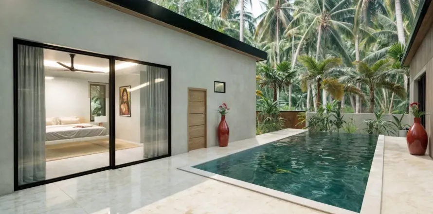 Вилла в Самуи, Таиланд с 4 спальнями  № 163569