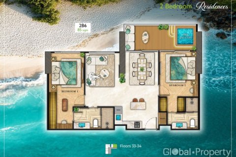 Condo in Pattaya, Thailand, 2 bedrooms  № 163954 - photo 30