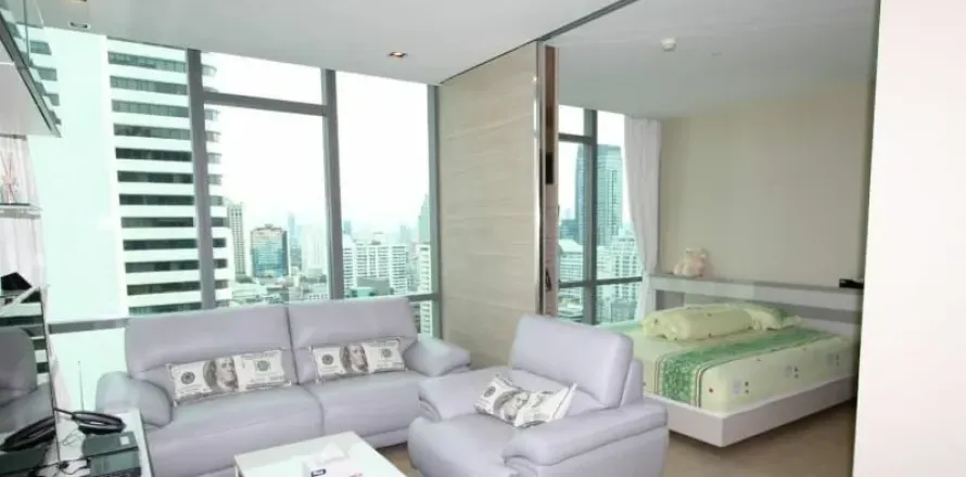 Студия в кондо в Ваттхане, Бангкок, Таиланд № 149168