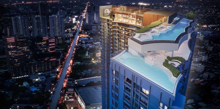 Condo à Bangkok, Thaïlande, 1 chambre  № 165996