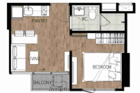 Condo à Bangkok, Thaïlande, 1 chambre  № 208765 - photo 7