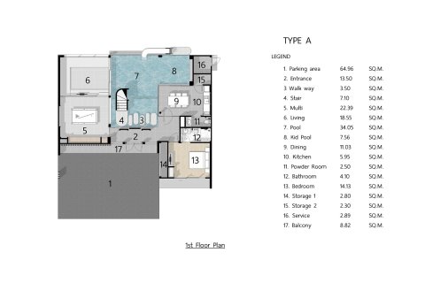 Villa in Pattaya, Thailand 4 bedrooms № 165507 - photo 25