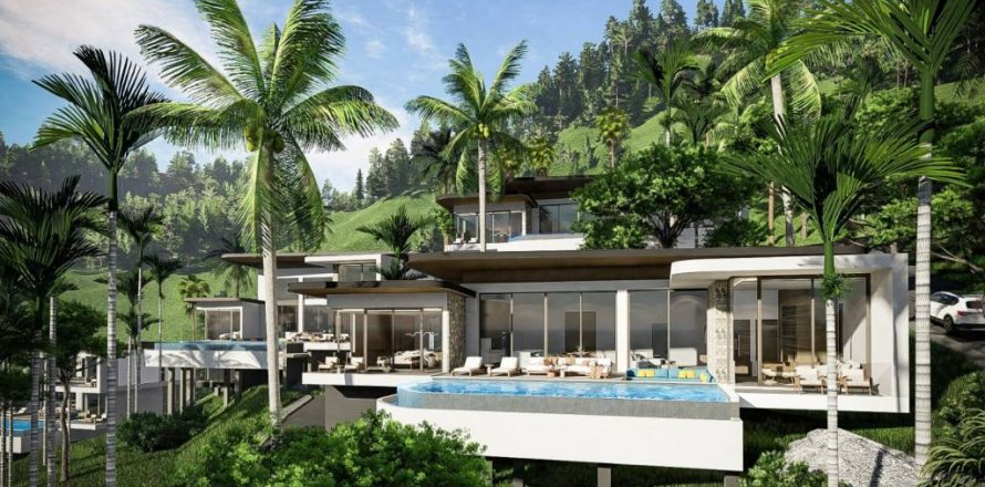 Villa à Ko Samui, Thaïlande 3 chambres № 146969