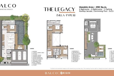 Villa in Bang Tao, Thailand 4 bedrooms № 166219 - photo 8