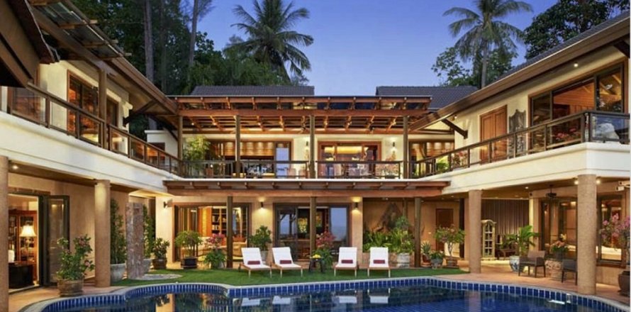 Вилла в Кате, Таиланд с 4 спальнями  № 134035