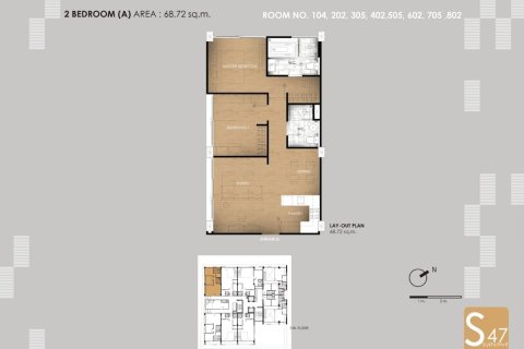 Condo à Bangkok, Thaïlande, 2 chambres № 157514 - photo 2