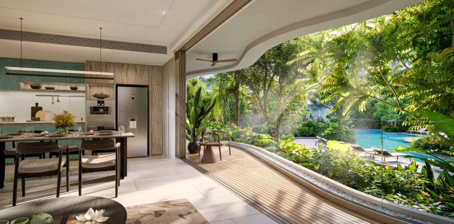 Квартира в Банг Тао, Таиланд с 2 спальнями  № 165944