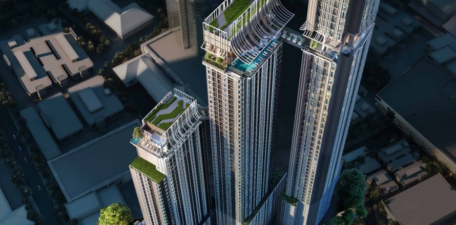 Condo à Bangkok, Thaïlande, 2 chambres  № 165947