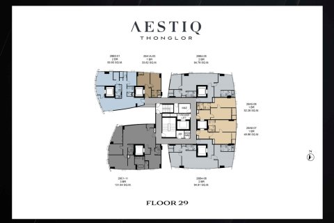 Condo à Bangkok, Thaïlande, 3 chambres  № 165640 - photo 13