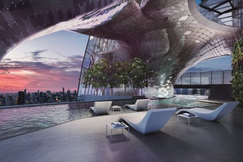 Condo à Bangkok, Thaïlande, 2 chambres  № 165641