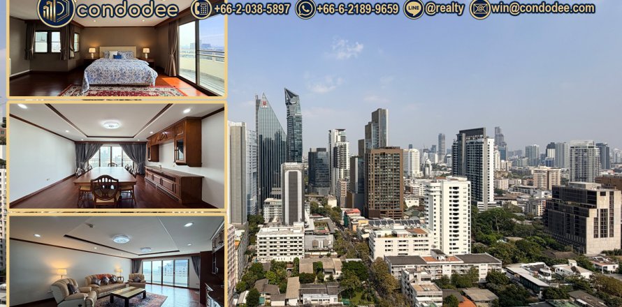 Condo à Khlong Toei, Bangkok, Thaïlande, 3 chambres № 201325