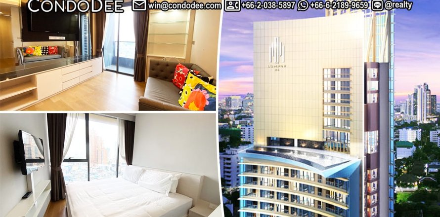 Condo in Khlong Toei, Bangkok, Thailand, 2 bedrooms  № 200939