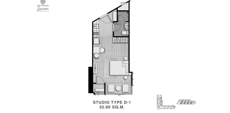 Hors-plan Skypark Lucean Jomtien Pattaya à Chon Buri, Thaïlande № 75690 - photo 1
