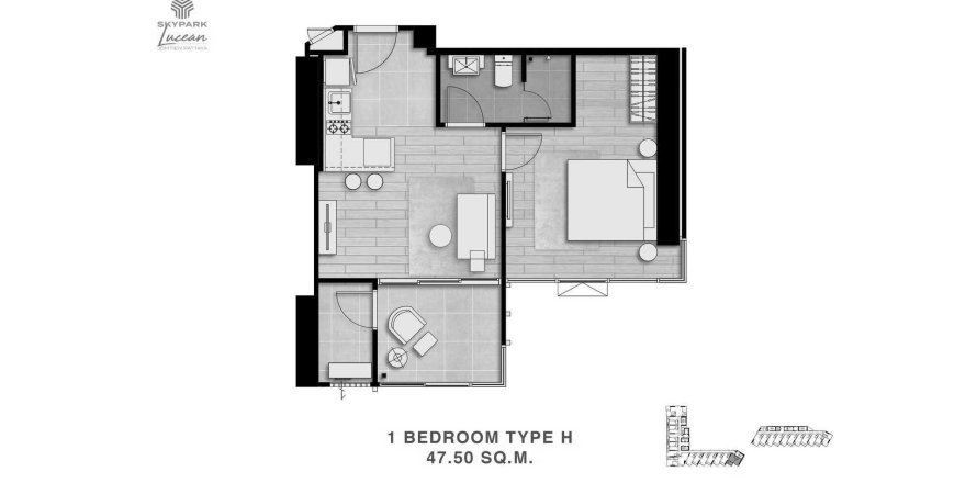 Off-plan Skypark Lucean Jomtien Pattaya in Chon Buri, Thailand № 75690 - photo 1