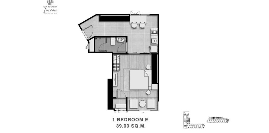 Hors-plan Skypark Lucean Jomtien Pattaya à Chon Buri, Thaïlande № 75690 - photo 1