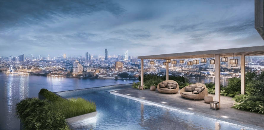 Penthouse à Thonburi, Bangkok, Thaïlande 3 chambres № 166672